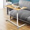 Height Adjustable Computer Standing Desk with 4 Universal Casters and I Shaped Base